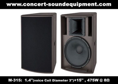 1.4" + 15" Sound Equipment /  475W Full Range Speaker For DJ And  Installation In Disco, Nightclub , Church